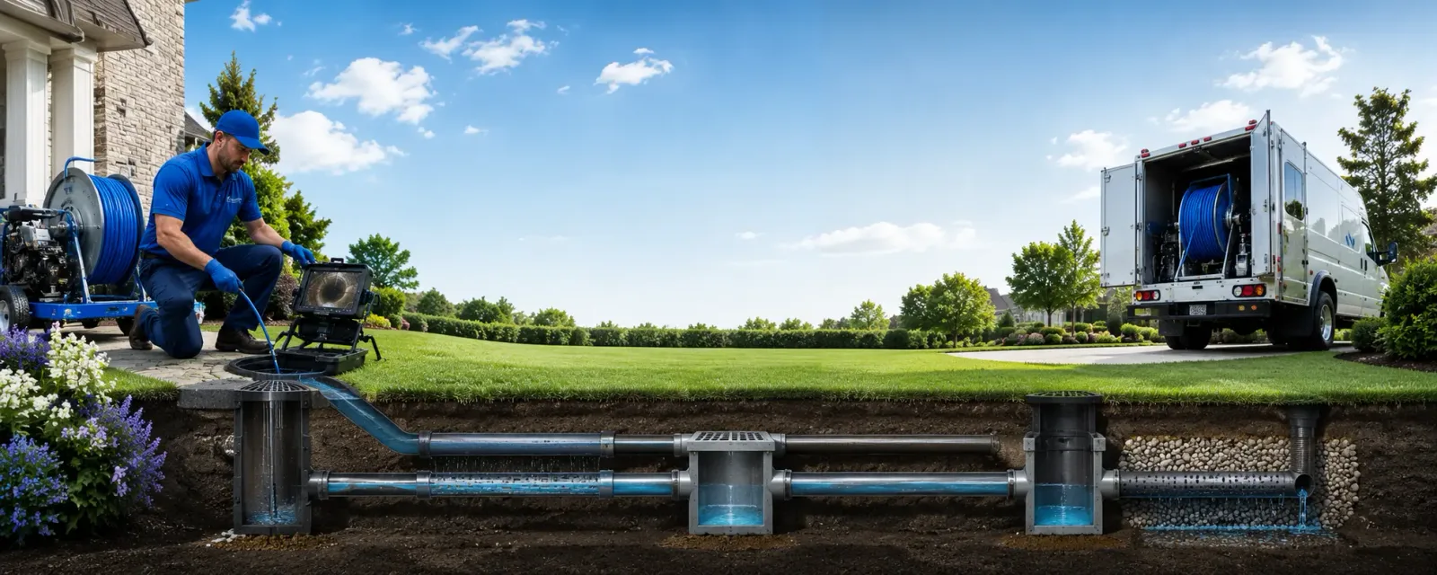 Outdoor drain cleaning information for Hornbeak, TN